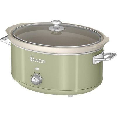Swan Retro SF17031GN Slow Cooker - Green 