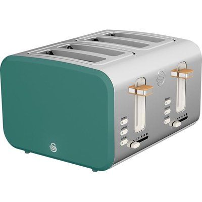 Swan Nordic ST14620GREN 4-Slice Toaster - Green 