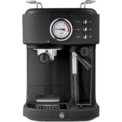 Swan Retro Espresso Machine in Black