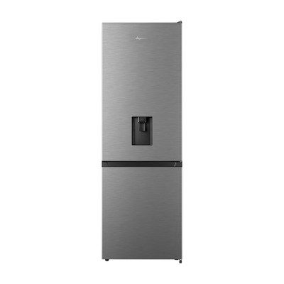 Fridgemaster MC60287DS 70/30 Freestanding Fridge Freezer With Non-plumb Water Dispenser - Silver