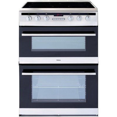 Amica AFC6550SS 60 cm Electric Ceramic Cooker - Stainless Steel