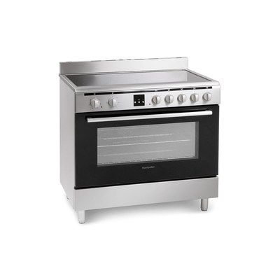 Montpellier MR90CEMX 90cm Electric Single Oven Range Cooker With Ceramic Hob Stainless Steel