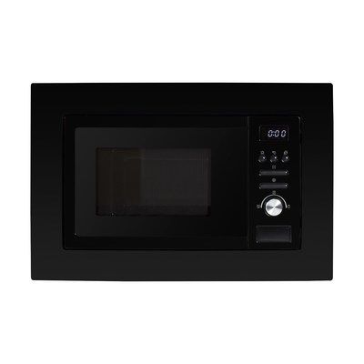 electriQ 20L Built-In Microwave with Grill in Black