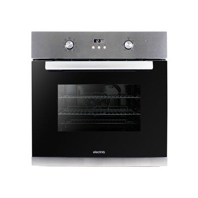 electriQ 65 litre 9 Function Full Fan Electric Single Oven Stainless Steel