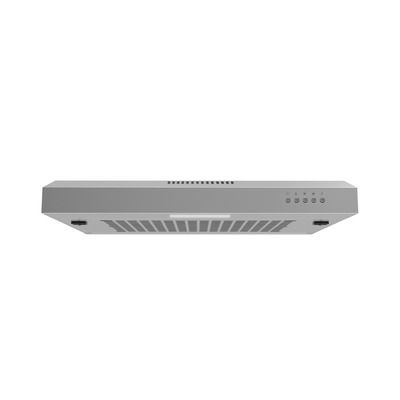electriQ Top and Rear Venting Visor Cooker Hood in Stainless Steel