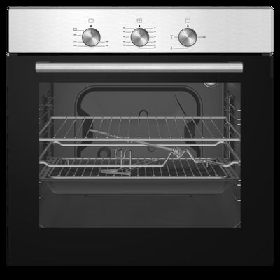 electriQ 63L Gas Oven with Electric Grill - Stainless Steel