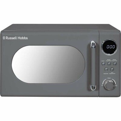 Russell Hobbs Retro RHM2044G Compact Solo Microwave - Grey