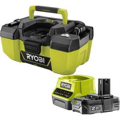 Ryobi R18PV ONE+ 18v Cordless Project Vacuum Cleaner 1 x 2ah Li-ion Charger No Case