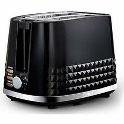 Tower Solitaire 2 Slice Toaster - Black