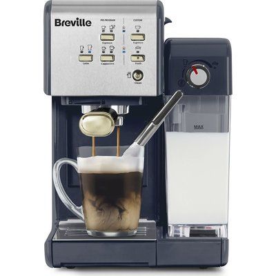 Breville One-Touch CoffeeHouse Coffee Machine - Navy & Gold 