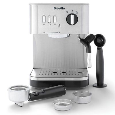 Breville VCF149 Bijou Espresso Coffee Machine - Silver