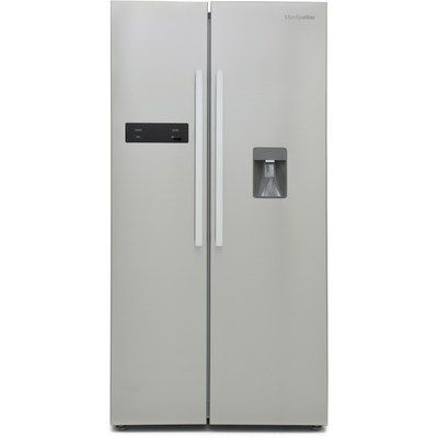 Montpellier M520WDX 510 Litre American Style Fridge Freezer Frost Free Water Dispenser 2 Door 89.5cm Wide - Stainless S