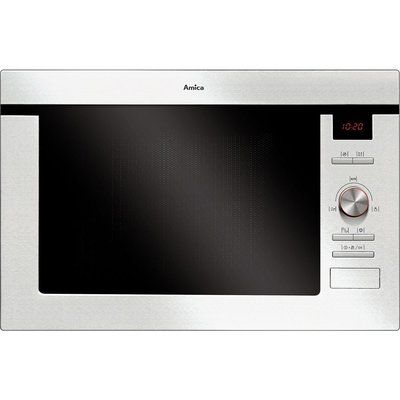 Amica AMM25BI Built-in Microwave with Grill - Stainless Steel