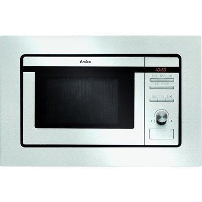 Amica AMM20G1BI Built-in Microwave with Grill - Stainless Steel