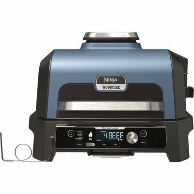 Ninja Woodfire Pro Connect XL OG901UK Outdoor Electric BBQ Grill & Smoker - Black & Blue