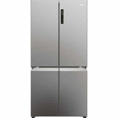 Haier Cube 90 Series 5 HCR5919ENMP Total No Frost American Fridge Freezer - Stainless Steel