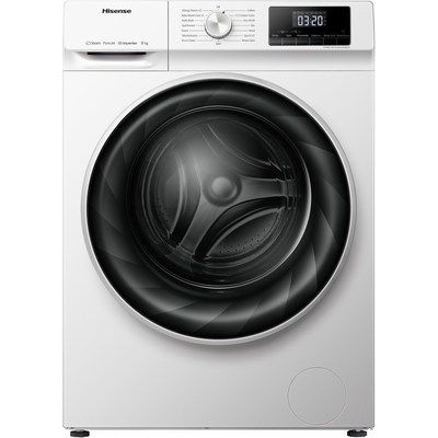Hisense QY Series 9kg 1400rpm Freestanding Washing Machine With Steam - White