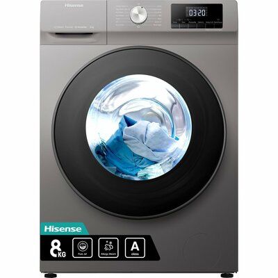Hisense WFQA8014EVJMT 8kg Washing Machine - Titanium
