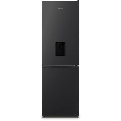 Hisense RB390N4WB1 RB390-Series Freestanding Fridge Freezer With Non-plumb Water Dispenser - Black