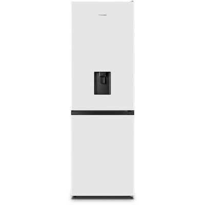 Hisense RB390N4WW1 RB390-Series Freestanding Fridge Freezer With Non-plumb Water Dispenser - White