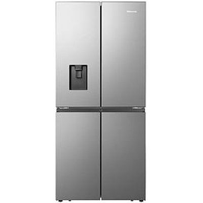 Hisense RQ560N4WCF 79Cm Wide Total Non-Frost American Style Multi-Door Fridge Freezer With Water Dispenser - Stainless Steel Look