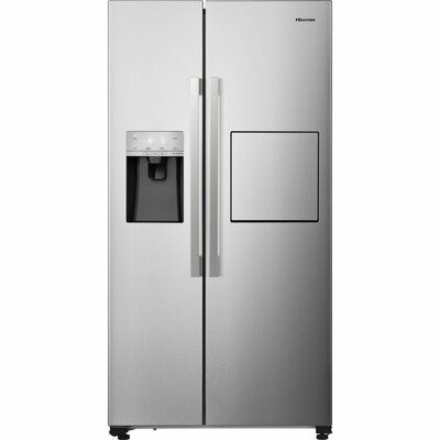 Hisense RS694N4BCE Plumbed Total No Frost American Fridge Freezer - Stainless Steel