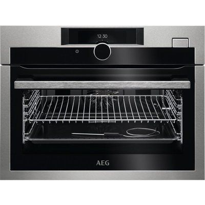 AEG KSE882220M SteamBoost Compact Electric Oven - Stainless Steel