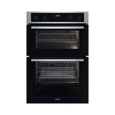 Zanussi Series 20 Multifunction Built-in Double Oven With Catalytic Cleaning - Stainless Steel