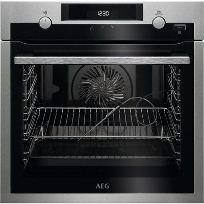 AEG BPS556020M SteamBake Pyrolytic Built in Single Oven- Stainless Steel