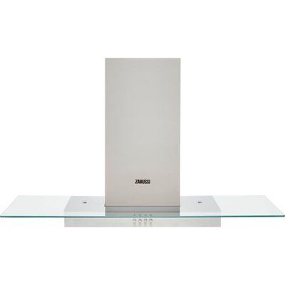 Zanussi ZHC92653XA 90cm Cooker Hood With Flat Glass Canopy - Stainless Steel