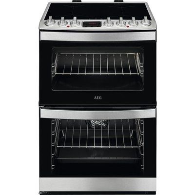 AEG CIB6733ACM Electric Cooker with Induction Hob - Stainless Steel