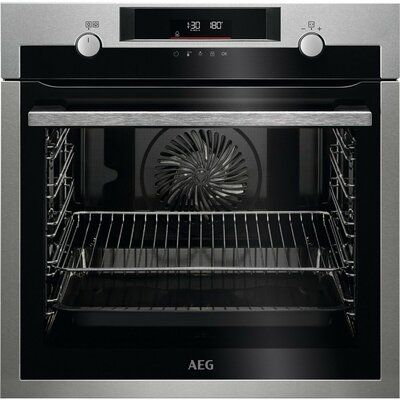 AEG BPS555060M 6000 SteamBake Electric Single Oven - Stainless Steel