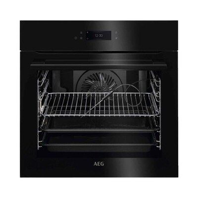 AEG BPK748380B Assisted Cooking Electric Built-in Single Oven With Pyrolytic Cleaning - Black