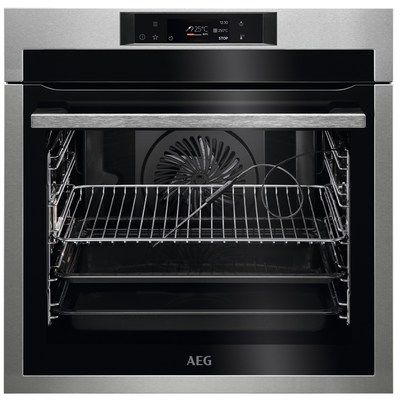 AEG BPE742380M 71L Electric Single Oven with Pyrolytic Cleaning - Stainless Steel