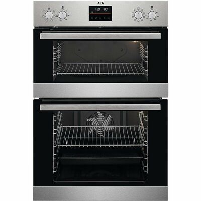AEG DCB535060M 6000 Series Built In Electric Double Oven - Stainless Steel