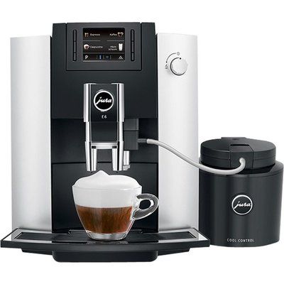 Jura E6 15342 Bean to Cup Coffee Machine - Platinum