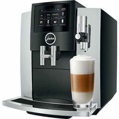 Jura S8 Smart Bean to Cup Coffee Machine - Silver & Black