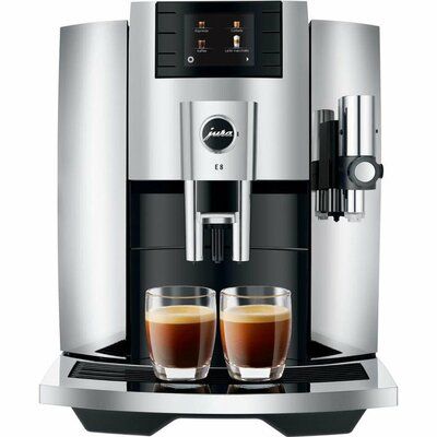 Jura E8 Smart Bean to Cup Coffee Machine - Chrome