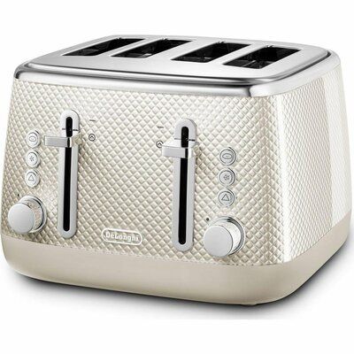 Delonghi Luminosa CTL4003WH 4-Slice Toaster - White