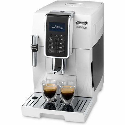 Delonghi Dinamica ECAM 350.35.W Bean to Cup Coffee Machine - White 