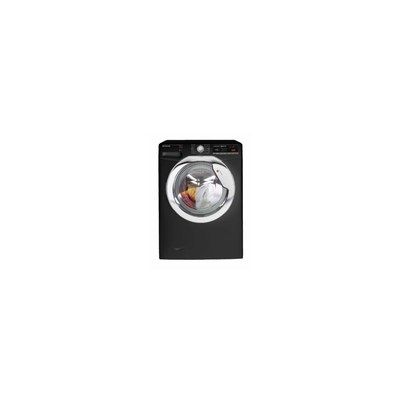 Hoover Dynamic Next DXOA410C3B 10Kg Load, 1400 Spin Washing Machine With One Touch - Black/Chrome