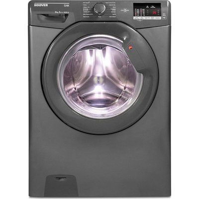 Hoover Link DHL 1682D3R NFC 8 kg 1600 Spin Washing Machine - Graphite