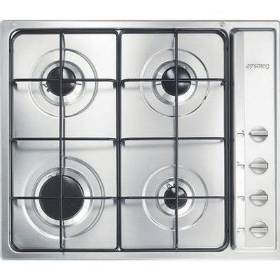 Smeg S64S Gas Hob - Stainless Steel