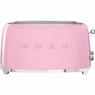 Smeg 50s Retro TSF02PKUK 4 Slice Toaster - Pink