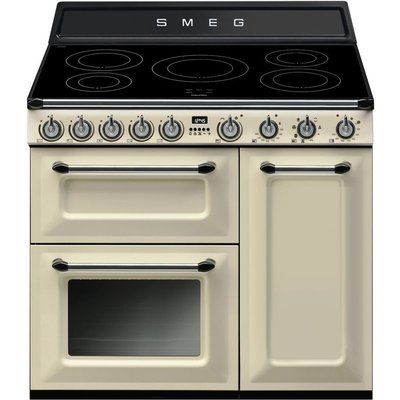 Smeg Victoria TR93IP 90cm Electric Range Cooker with Induction Hob - Cream