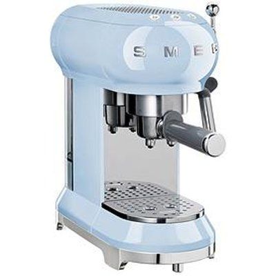 Smeg ECF01 Espresso Coffee Machine - Pastel Blue