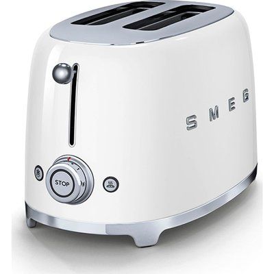 Smeg 50s Retro TSF01WHUK 2-Slice Toaster - White