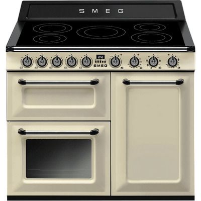 Smeg Victoria TR103IP 100cm Electric Range Cooker with Induction Hob - Cream