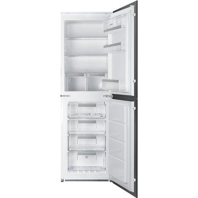 Smeg UKC7172NP1 UKC7172NP 54cm Wide Frost Free 50-50 Integrated Upright In-Column Fridge Freezer - White