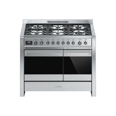 Smeg A2-81 Opera 100cm Dual Fuel Range Cooker - Stainless Steel